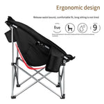 Folding Chair Outdoor Table Chair Balcony Leisure Chair Portable Fishing Beach Chair Lazy Sofa Chair High Back Enlarged