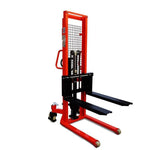 Load 1t Rise 1.6m Forklift Manual Hydraulic Stacker Lift Forklift Loading And Unloading Lifting Stacking Vehicle