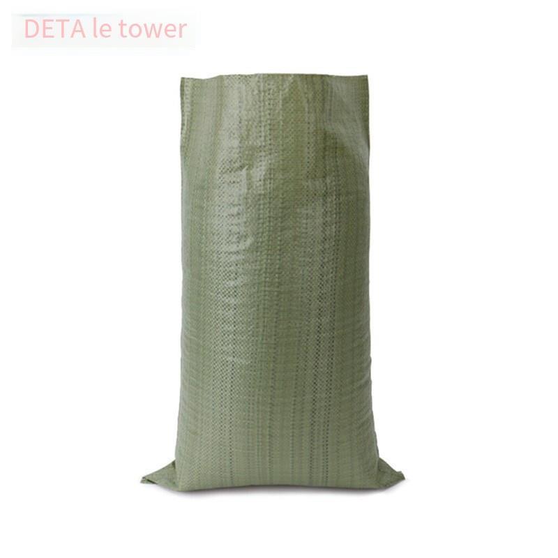 Moisture Proof And Waterproof Woven Bag Moving Snakeskin Express Parcel Packing Loading Cleaning Garbage 50 * 80 5 Pieces Gray Green