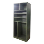 Military Green Goods Cabinet Fire Rescue Emergency Supplies Cabinet 740 * 400 * 2000mm