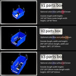 135 * 105 * 76 mm Dual Purpose Combined Parts Box, Back Hanging Plastic Box,  Inclined Material Box, Component Box, Classification Box