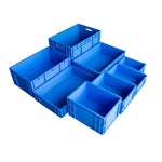 600 * 400 * 175mm Plastic Turnover Box Logistics Transfer Box  Warehouse Workshop Plastic Box Transportation Storage Box  (blue)