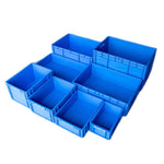 600 * 400 * 120 mm Plastic Turnover Box Logistics Transfer Box  Warehouse Workshop Plastic Box Transportation Storage Box  (blue)