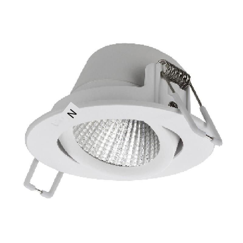 Ceiling Light 9W Embedded Installation Cold Light 5700k Ordinary Switch Control Alloy Material