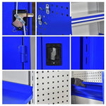 Blue Four Door 1800 * 1000 * 500mm Heavy Hardware Tool Cabinet Thickened Iron Cabinet Tool Storage Cabinet With Drawer