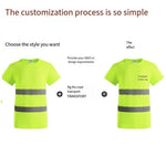 Reflective Vest Reflective T-shirt Reflective Vest Fluorescent Short Sleeve Reflective Night Running Suit Reflective Quick Drying Clothes Sweat Absorbing Quick Drying T-shirt Fluorescent Yellow One Size Fits All