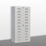 10 Bucket Single Row Ordinary Cabinet Office Multi-layer Storage Material Cabinet With Lock Multi Bucket File Cabinet File Iron Drawer Cabinet