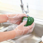 Disposable Gloves Transparent Health PVC Food Gloves Catering Crayfish Beauty Plastic Gloves 100 Pieces / Bag