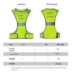 Mesh Breathable Reflective Vest Safety Vest Night Running Vest Riding Outdoor Clothes Road Traffic Safety Clothes