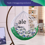 Hanging Orchid Rocking Chair Hanging Basket Rattan Chair Bird's Nest Lazy Rocking Chair Household Balcony Rocking Chair Hammock Brown