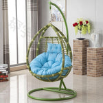 Hanging Basket Rattan Chair Swing Hanging Chair Indoor Hammock Balcony Table Chair Cradle Chair Home Black And White