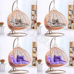 Hanging Basket Rattan Chair Double Indoor Hammock Adult Swing Rocking Chair Lazy Princess Balcony Rocking Chair Household Leisure Black Double