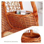 Rattan Hanging Basket Rattan Chair Hammock Indoor Rocking Chair Adult Rocking Chair Swing Hanging Orchid Chair Rattan Hanging Chair [wine Red]