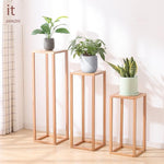 Solid Wood Flower Rack Indoor Living Room Floor Type Flower Table Simple And Creative Decoration Bedroom Porch Partition Table New Chinese Storage Rack Vertical Flower Rack - Large Walnut