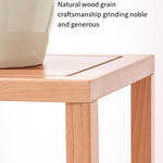 Solid Wood Flower Rack Indoor Living Room Floor Type Flower Table Simple And Creative Decoration Bedroom Porch Partition Table New Chinese Storage Rack Vertical Flower Rack - Large Walnut