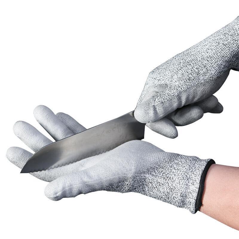 Coating Stab Proof Steel Wire Grade 5 Kitchen Wear-resistant Glass Fish Killing Woodworking Labor Protection Anti Cutting Gloves Free Size