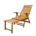 Reclining Chair Family Balcony Leisure Chair Rocking Chair Adult Bamboo Elderly Cool Chair Back Lazy Chair Courtyard Lunch Break Folding Chair With Foot