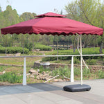 2.2m Large Outdoor Sunshade Umbrella Courtyard Umbrella Outdoor Umbrella Beach Umbrella 4 Bone