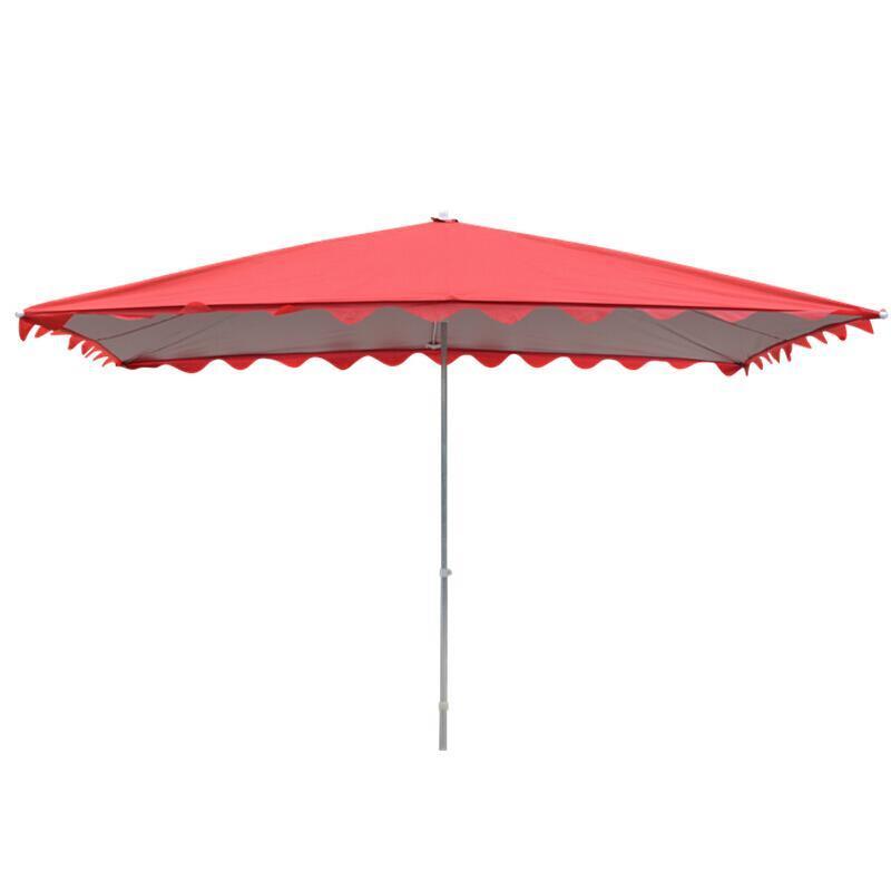 Outdoor Umbrella Sunshade Umbrella Courtyard Umbrella Square Courtyard Inclined Umbrella Folding Commercial Umbrella 2.5x2.9m (Umbrella Six Bones)