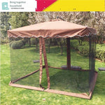 Outdoor Sunshade Courtyard Mosquito Net Umbrella Net Umbrella Sentry Box Garden Balcony Balcony Sunshade Umbrella Integrated Base