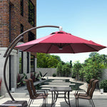 Outdoor Umbrella Sun Umbrella Outdoor Courtyard Umbrella Roman Umbrella Double Curved Umbrella 3.5m Round 130kg Water Tank