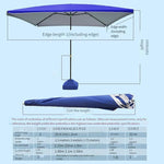 Large Outdoor Folding Large Canopy Courtyard Sun Umbrella 3.0m * 3.0m Without Base