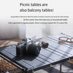 Outdoor Portable Folding Tables And Chairs Ultra Light Aluminum Alloy Picnic Table Camping Self Driving Barbecue Table