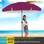 Outdoor Sunshade Umbrella Sun Umbrella Beach Umbrella Large Stall Umbrella Ground Stall Umbrella Advertising Umbrella Custom Printed 3m Double Bone 2.2m Double Bone Silver Tape Color