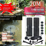 Solar Water Pump Rockery Water Pond Aerated Garden View Small Fish Tank Water Circulating Pump Soilless Cultivation 1.2w External Guyed Fountain