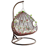 Hanging Basket Rattan Chair Hanging Chair Swing Cradle Chair Hanging Orchid Drop Chair Balcony Indoor Hammock Single Double Adult Single White Rattan