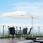 Outdoor Sunshade Umbrella Beach Umbrella Sentry Box Umbrella Stall Umbrella Security Umbrella 2.5 M Sunshade And Rainproof White