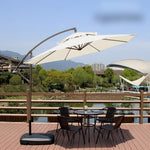 Outdoor Sunshade Courtyard Sunshade Outdoor Stall Courtyard Sunshade Roman Umbrella Folding Iron 3 M Without Moving Water Block