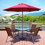 Outdoor Sunshade In Garden Outdoor Umbrella Beach Umbrella Red 2.7 M