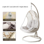 Rattan Chair Outdoor Hanging Chair Swing Indoor Household Balcony Single And Double Chair Cradle Chair Net Red Bird's Nest Hanging Basket