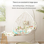 Hanging Basket Swing Outdoor Cane Chair Family Bedroom Leisure Lazy Indoor Balcony Hammock Cradle Chair Rocking Chair Single Armless (95 CM Wide)