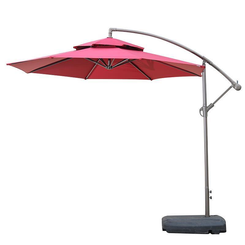 Outdoor Courtyard Umbrella Open-air Stall Large Umbrella Sun Umbrella Outdoor Umbrella GardenUmbrella Balcony Single Top 2.7m (120 Kg Water Tank)