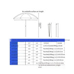 Large Outdoor Stall Umbrella Commercial Courtyard Umbrella Round Umbrella Thickened 2.6 M Double Bone Double-layer Color