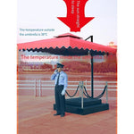 Big Umbrella Stall Umbrella Wind And Rain Proof Outdoor Sentry Box Sunshade Umbrella Security Guard Platform Outdoor Umbrella 2.1x2.1m