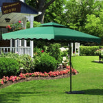 Outdoor Sunshade Courtyard Umbrella Beach Advertisement Security Guard Box Umbrella Furniture 4-strand Spanner Umbrella 2.2 * 2.2 M Wine Red