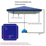 Outdoor Sunshade Umbrella Outdoor Stall Square Sunshade Umbrella Large Courtyard Umbrella Commercial Umbrella Sunscreen Umbrella Dark Blue 2 * 2 M