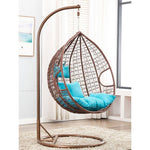 Indoor Hanging Chair Bedroom Swing Cradle Chair Household Indoor Outdoor Courtyard Lounge Chair Rattan Chair Single White