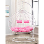 Indoor Hanging Chair Bedroom Swing Cradle Chair Household Indoor Outdoor Courtyard Lounge Chair Rattan Chair Single White