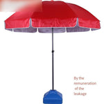 Outdoor Sunshade Umbrella Large Outdoor Commercial Stall Umbrella Advertising Umbrella 2 M Blue And White Three Layer Frame Without Base