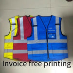 Pure Cotton Reflective Red Vest, Warning Suit, Reflective Vest, Safety Suit, Power Construction Supervision Picture Color