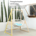 Hanging Chair Household Balcony Single Rocking Chair Net Red Rocking Chair Outdoor Swing Chair Hanging Chair Indoor Swing Hanging Chair (Send Cushion)