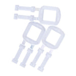 Plastic Packaging Buckles Packed With Anti-skid Hand-made Belt Clip Carton Express 1000 Pieces 1220-10