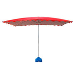 Outdoor Sunshade Rectangular Canopy Stalls Large Stalls Sunscreen And Rainproof Outdoor Thickened Commercial Square Umbrella × 1.5m 4 Bone Blue