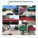 2.2m Square Sunshade Outdoor Sunshade Umbrella Outdoor Banana Umbrella Green And Light Rain Proof And Cross