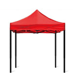 Outdoor Sunshade Stall Folding Telescopic Shed Four Corner Umbrella Parking Shed Tent Canopy 2.5 × 2.5m Red Bold And Thickened