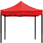 Outdoor Sunshade Stall Folding Telescopic Shed Four Corner Umbrella Parking Shed Tent Canopy 2.5 × 2.5m Red Bold And Thickened